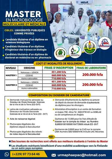 Programme du Master 3M